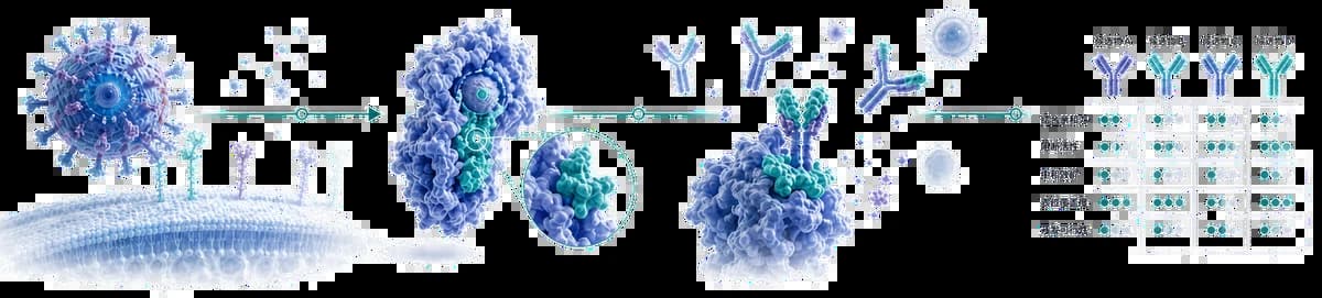 Pathogen, antigen, antibody and candidate-comparison pathway